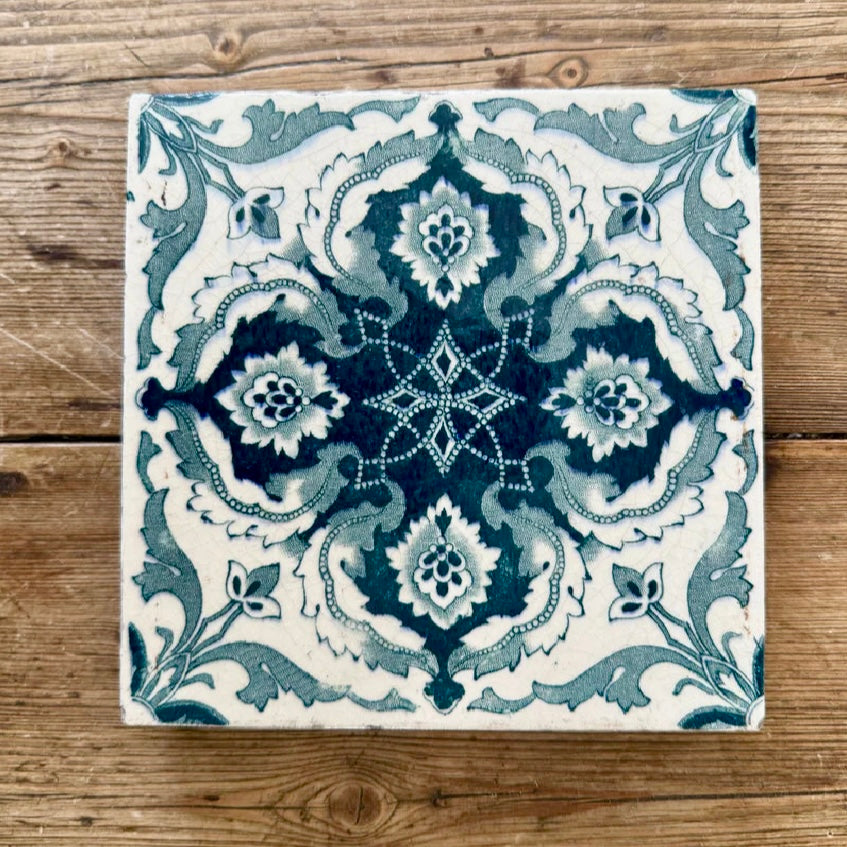 Victorian English Decorative Tile, c.1890