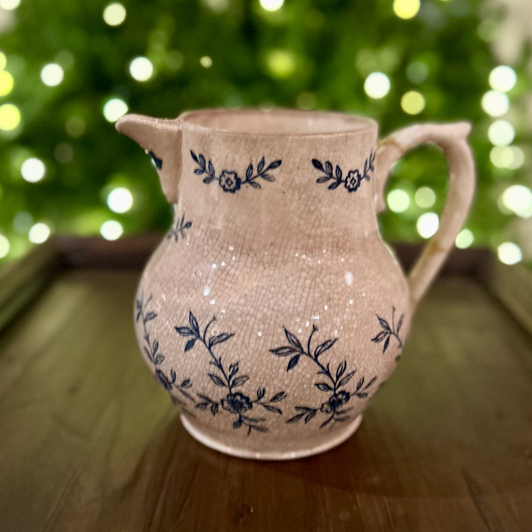 Antique French Faïence Jug — Sarreguemines, c.1900
