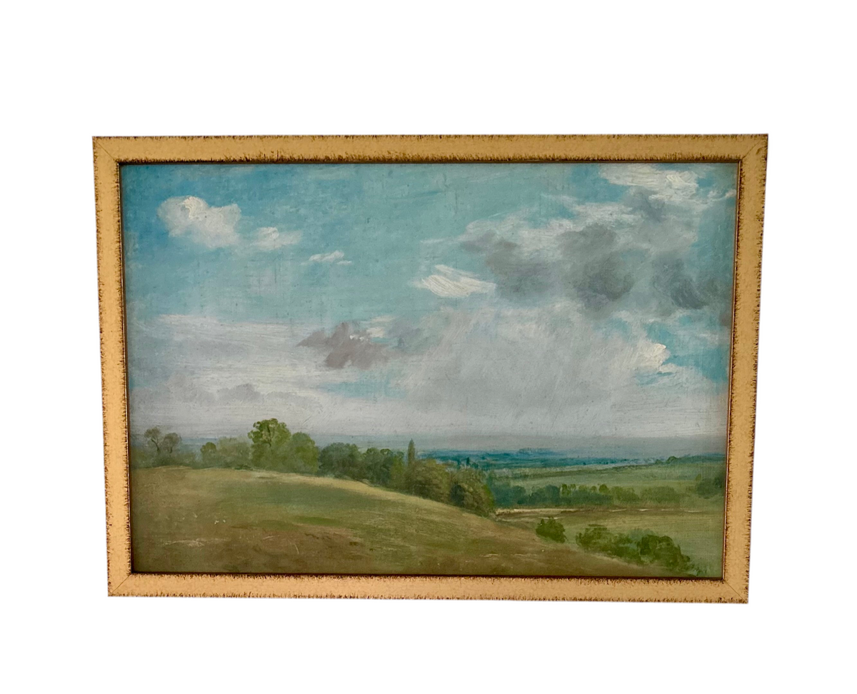 Summer landscape near Dedham - stretched canvas