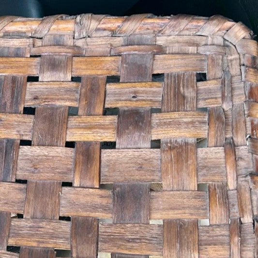 Vintage French woven drying basket