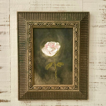 Quiet Rose in vintage frame