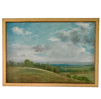 Summer landscape near Dedham - stretched canvas