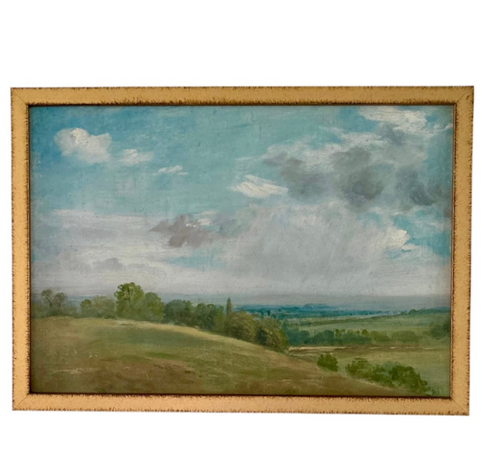 Summer landscape near Dedham - stretched canvas