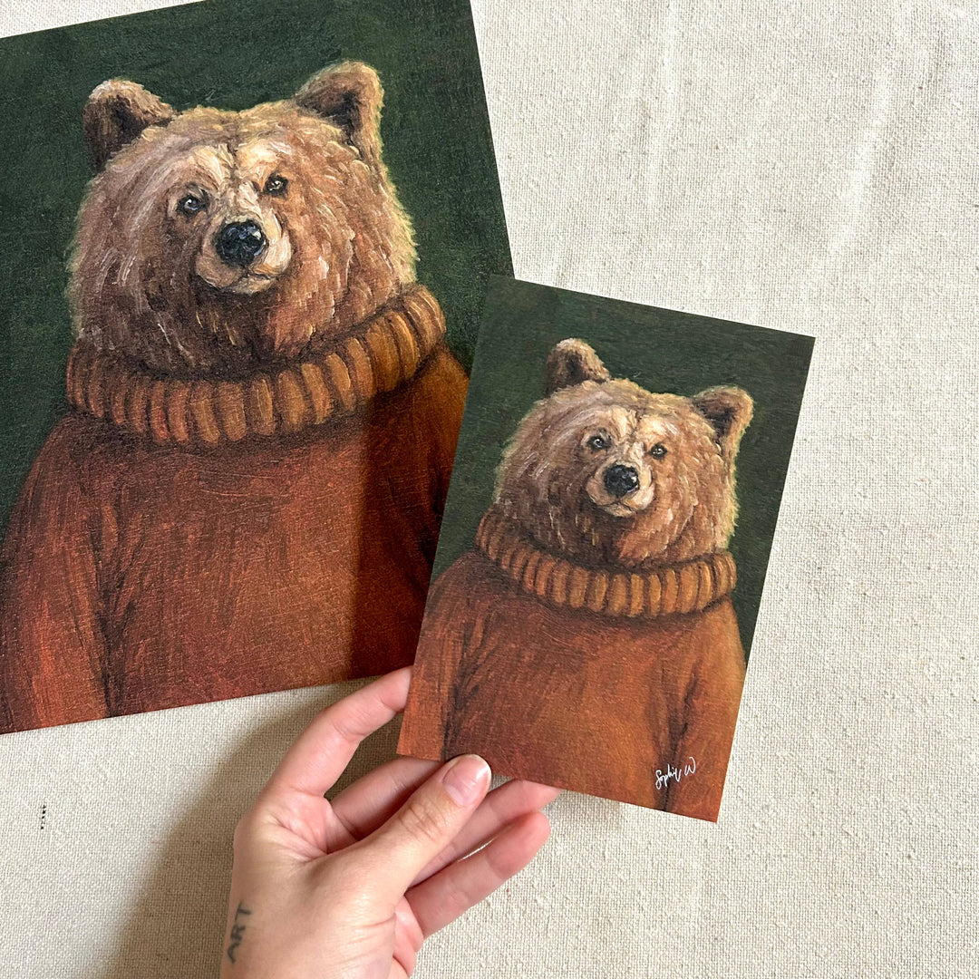 "Thoughtful Theodore" Fine Art Print framed