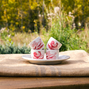 Burleigh English transferware egg cups - set of 4