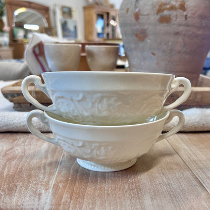 Vintage English Wedgwood & Co. Patrician Soup Bowls – Pair