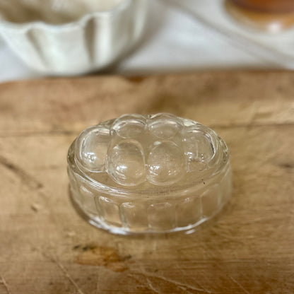 English pressed glass jelly mould