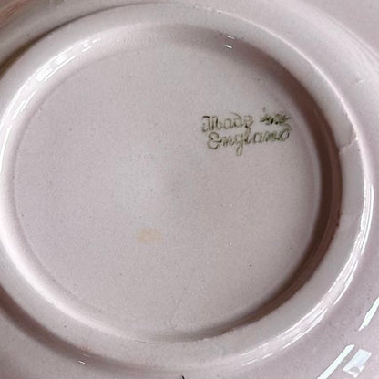 Pair of Vintage Pink Ironstone Bowls (Mismatched, Made in England)