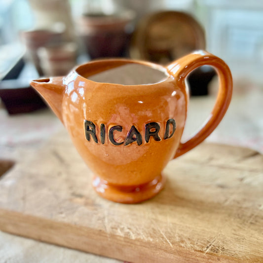 Vintage French Ricard Stoneware Pitcher