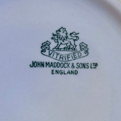 Antique English Vitrified Ironstone Pitcher John Maddock & Sons Ltd., England | Circa 1920–1940