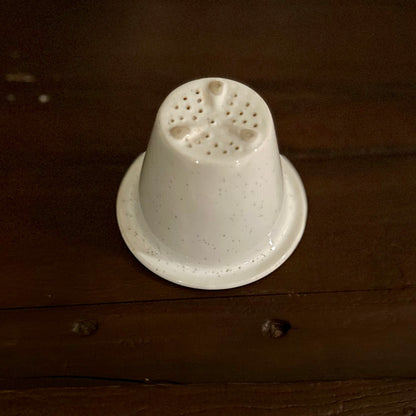 Vintage porcelain tea strainer