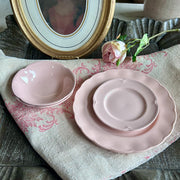Johnson Bros. “Rosedawn” Pink Ironstone two Place Settings (chippy)