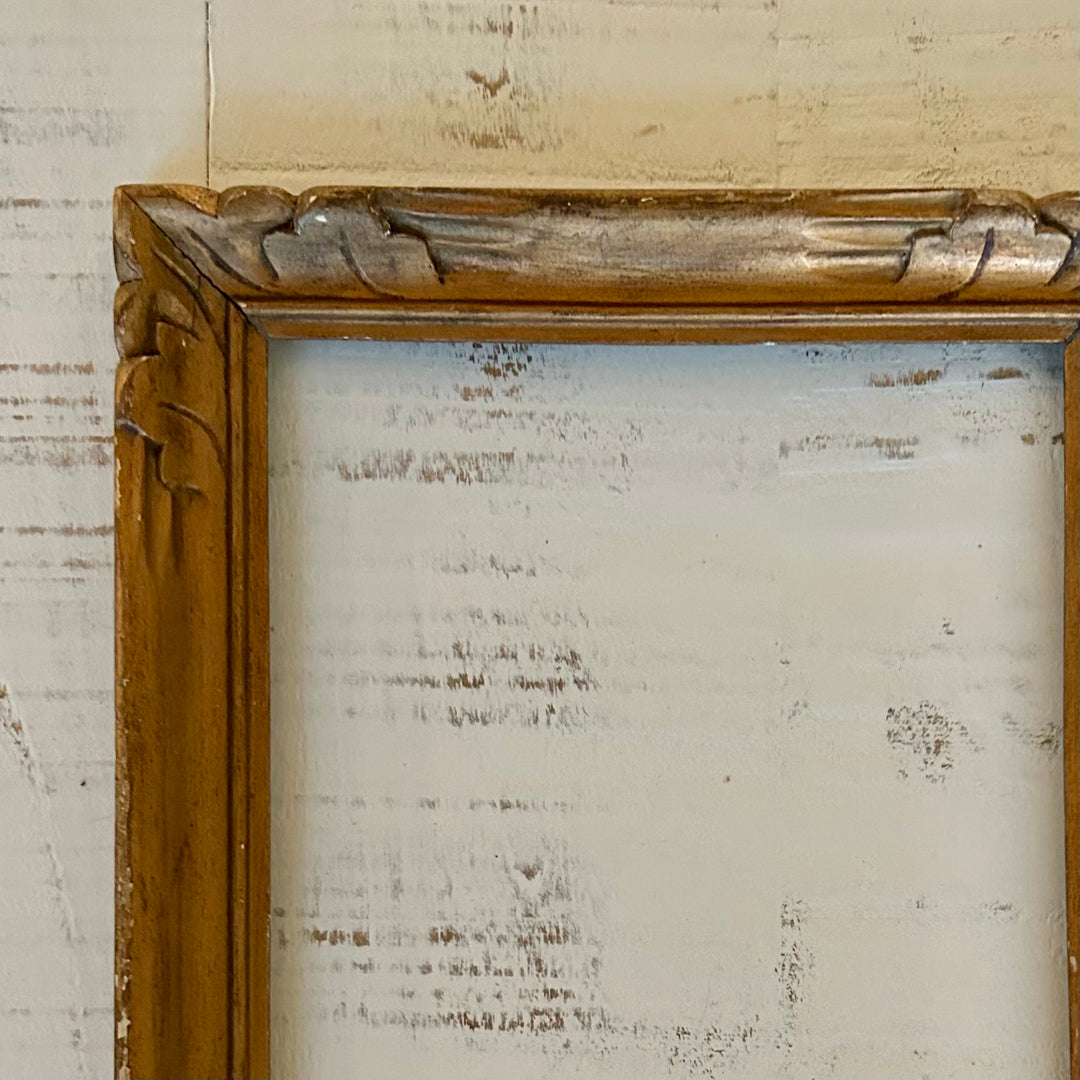 Vintage carved wood frame