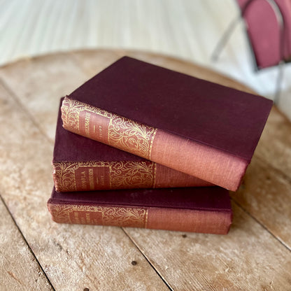 Antique Victorian George Eliot Decorative Book Set of 6 (c. 1897)