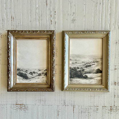 Rolling Hills-Framed Fine Art Print 5x7”