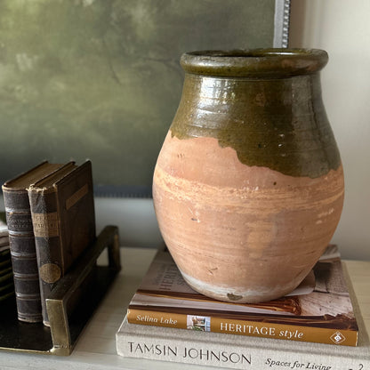 Antique French Glazed Terracotta Pot