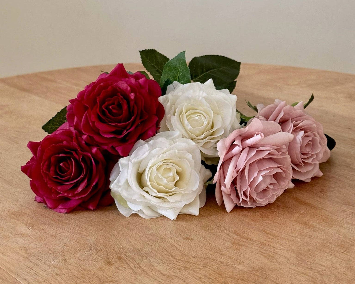 Real touch Garden Rose in blush