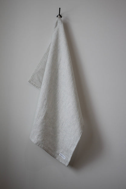 The Sawyer Tea Towel- Blue Pinstripe