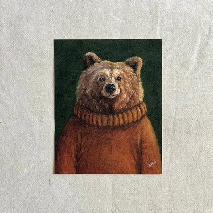 "Thoughtful Theodore" Fine Art Print framed