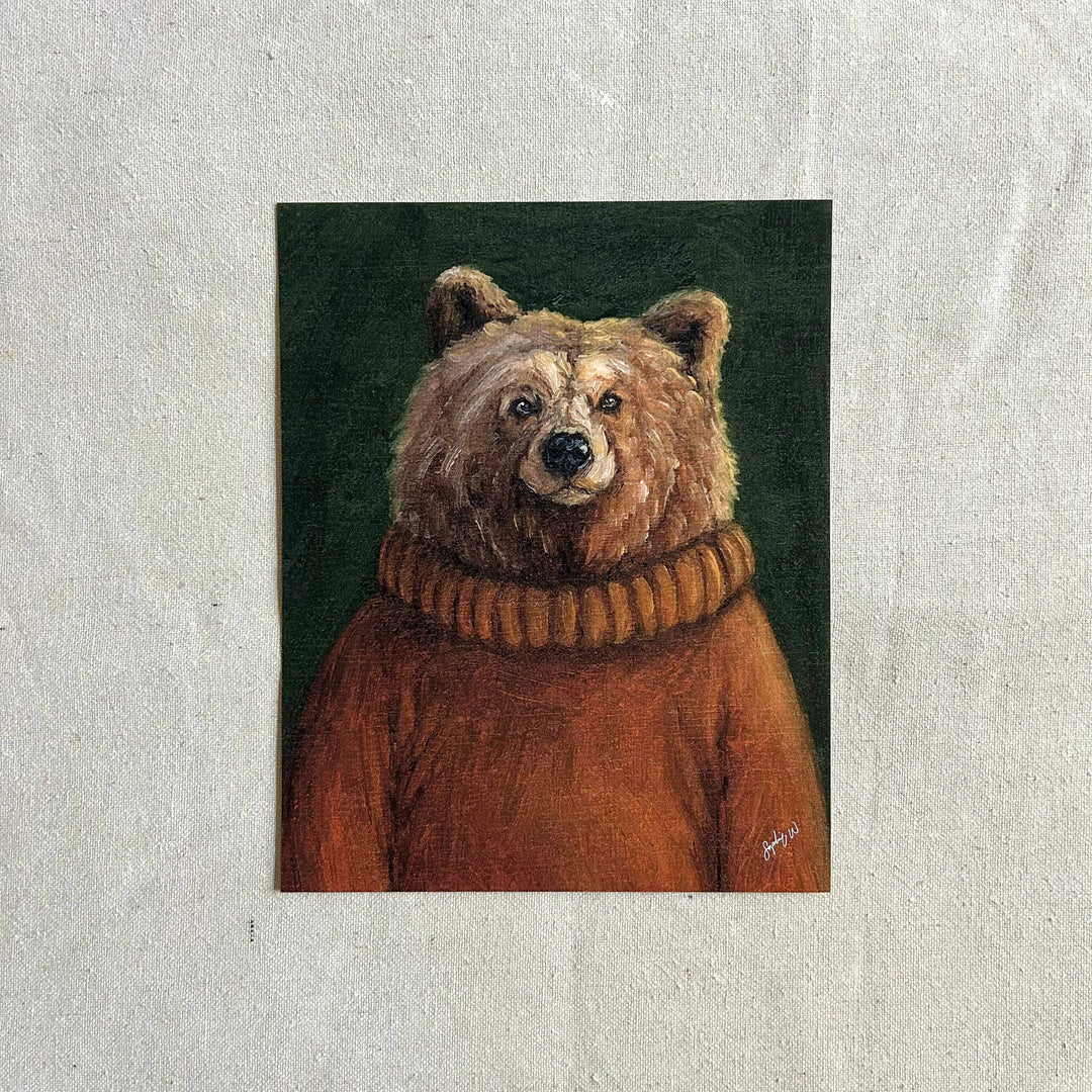 "Thoughtful Theodore" Fine Art Print framed