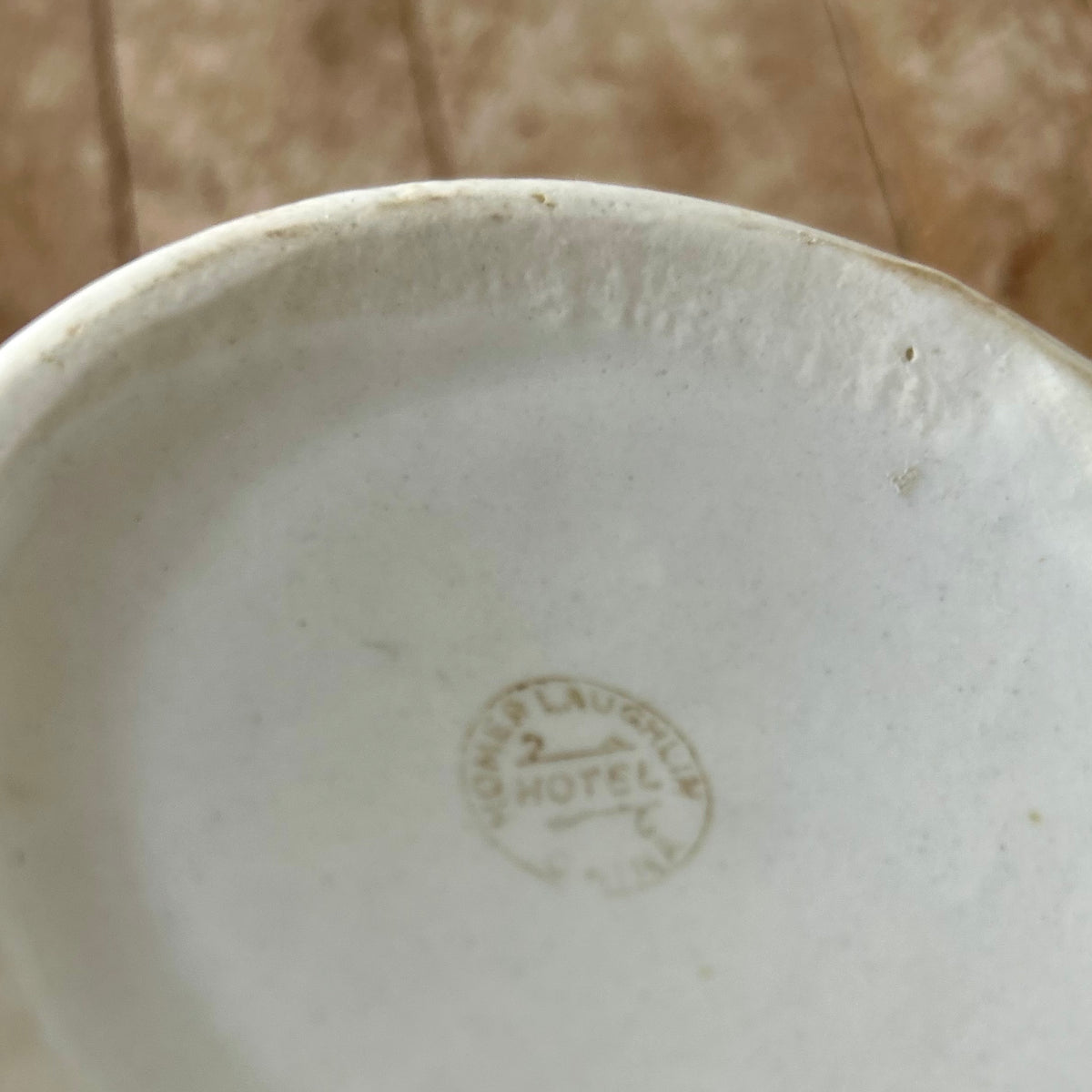 Antique White Ironstone Hotel Milk Jug