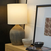 Louis X Vintage Pot Lamp - Drum Shade