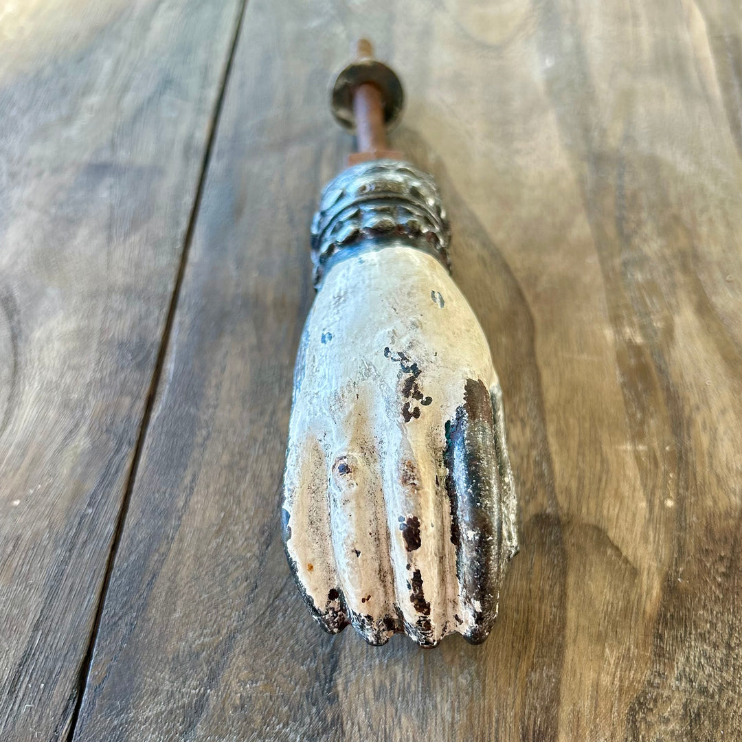 Antique French hand door knocker