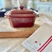 Vintage Belgian Stoneware Terrine Dish
