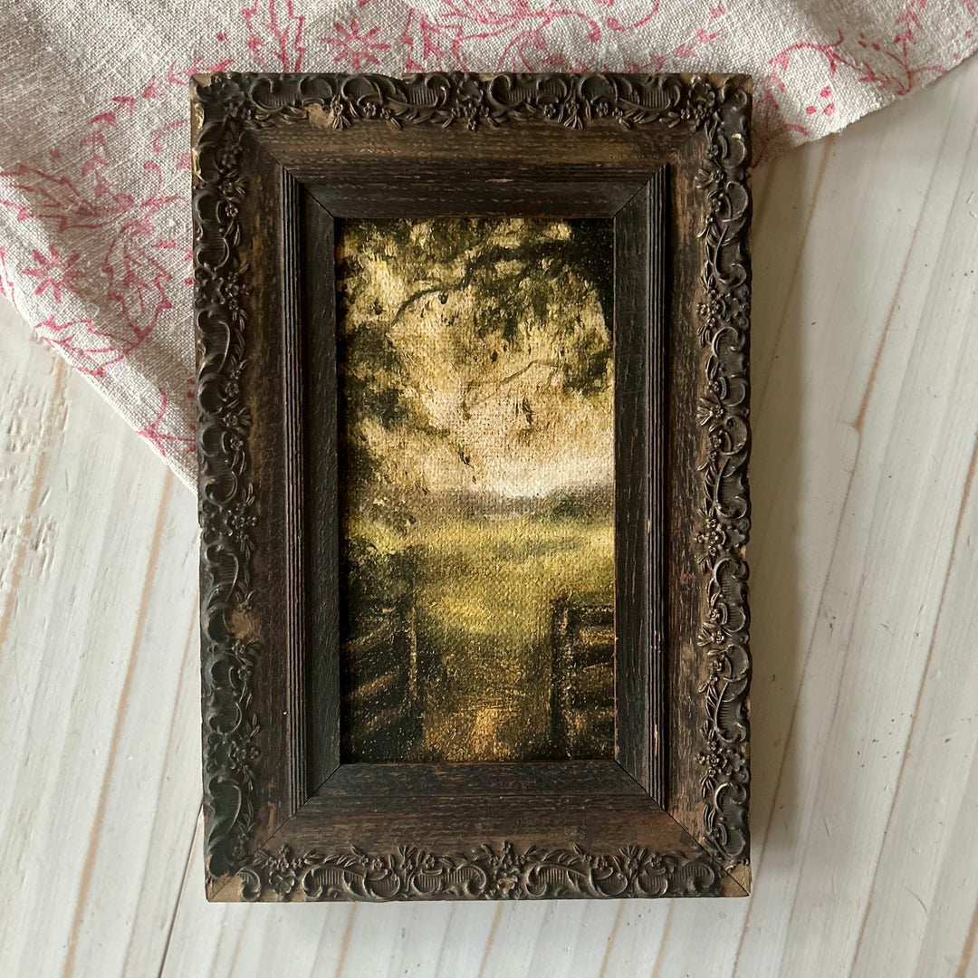 Where the path begins, in antique English frame