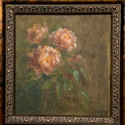 Plum Peony- original oil on paper by Alicia Cook