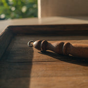 Antique copper ember scoop