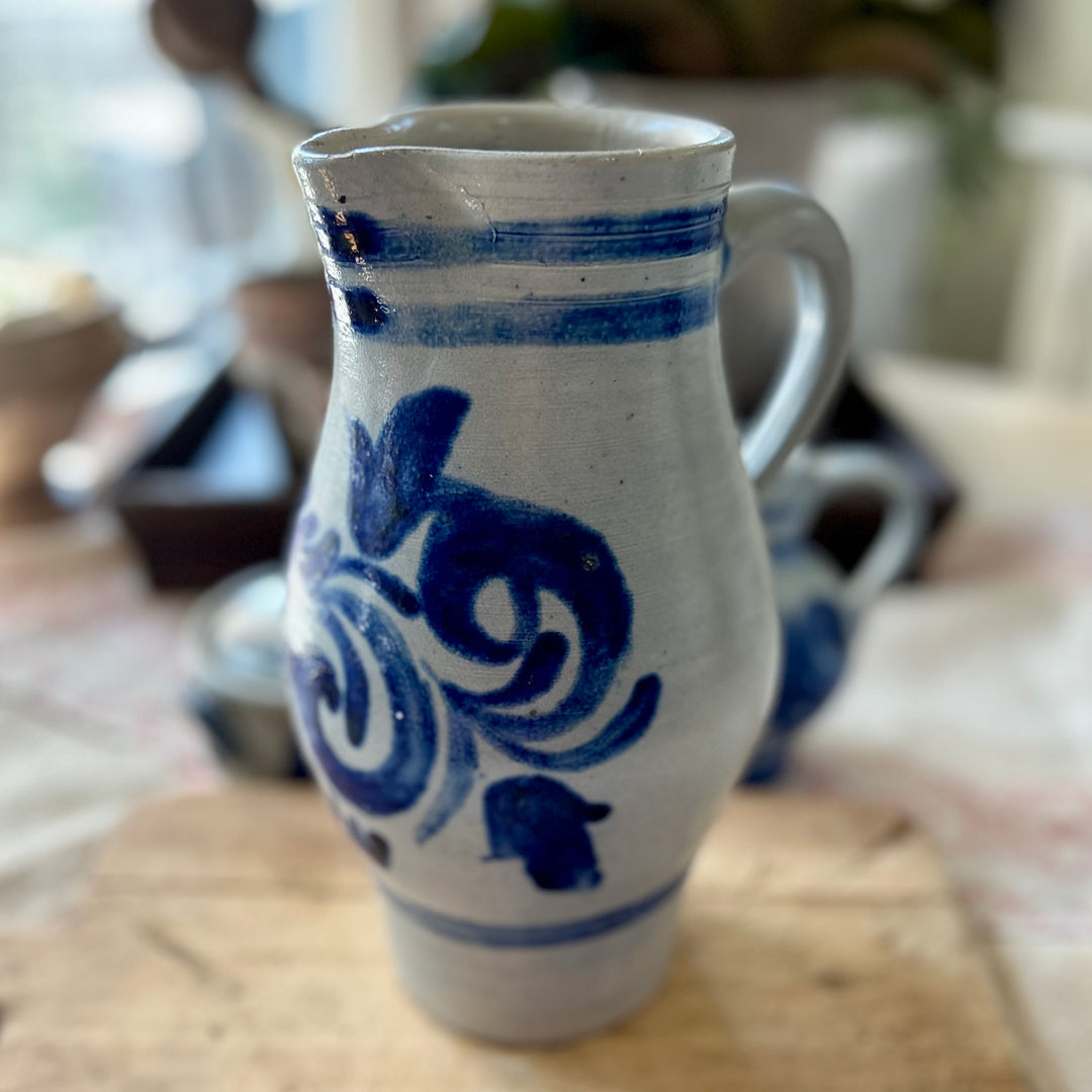 Antique Alsace Stoneware Pitcher