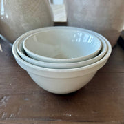 Vintage W.M. Adams Ironstone Pudding Bowls – Set of 3
