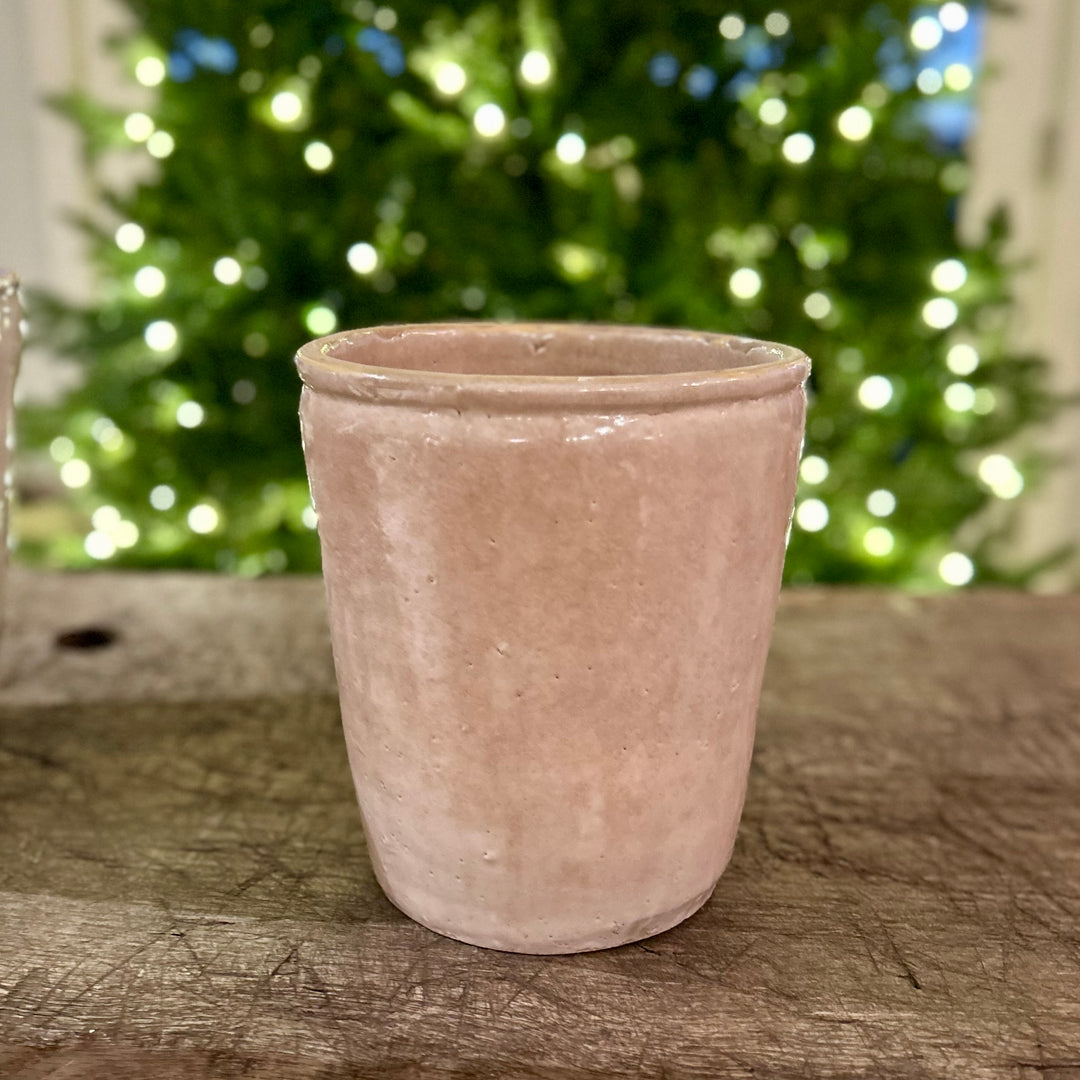 Italian antique glazed confit pots