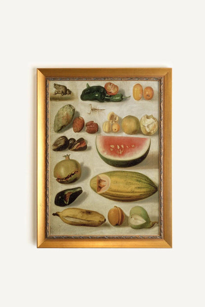 Golden Harvest, Artwork on Rigid Canvas, Vintage Gold Frame