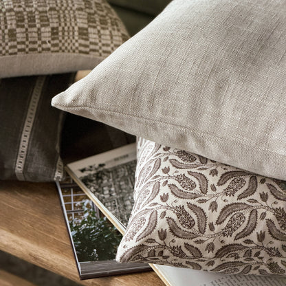 Lancaster | Natural oatmeal weave pillow cover- Multiple Sizes