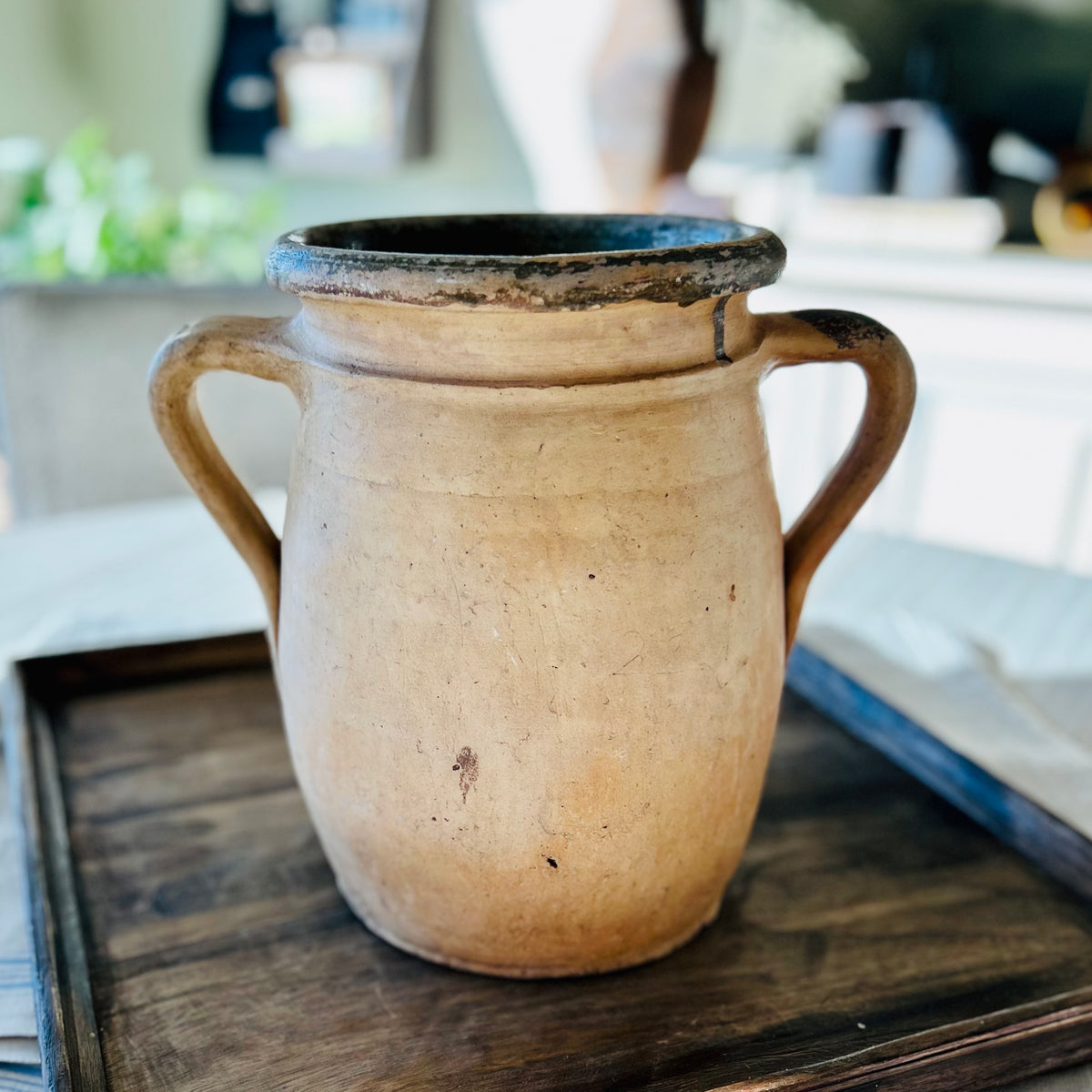 Antique French confit pot