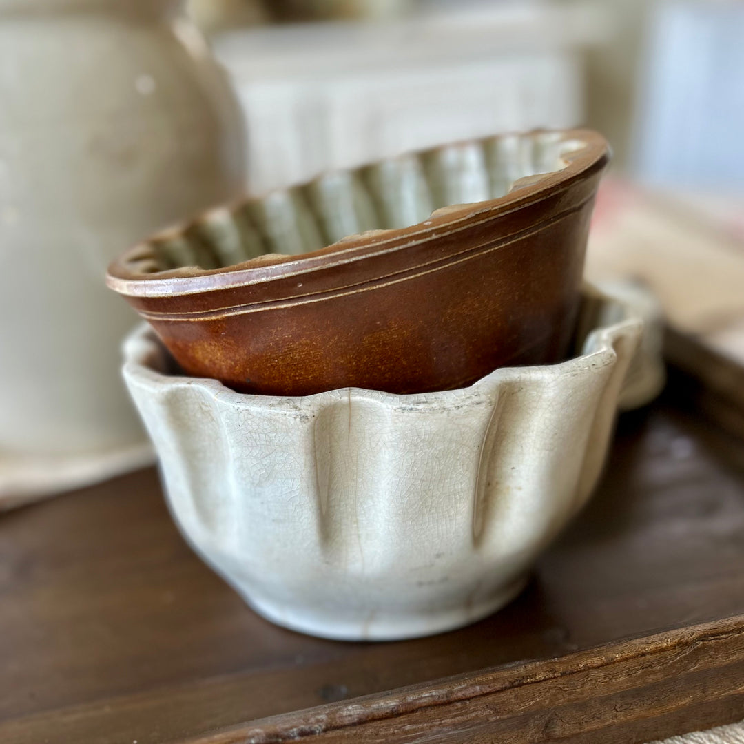 Antique Old English Pudding Mold c. Late 19th to Early 20th Century