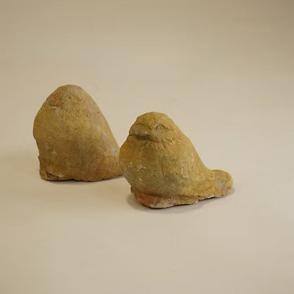 French vintage stone carved Garden dove
