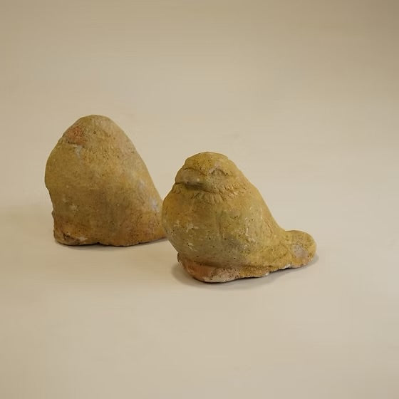 French vintage stone carved Garden dove