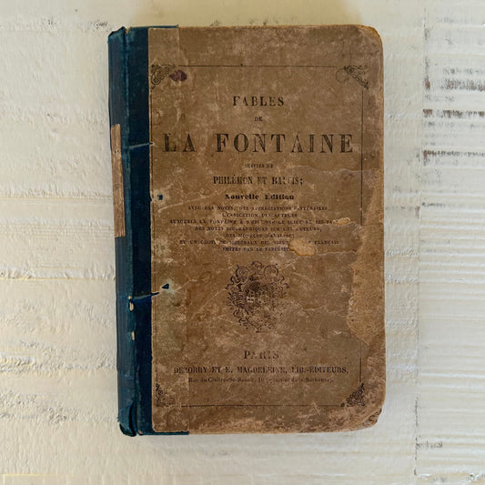 “Fables de La Fontaine, Paris 1856 — A Petite Antique French Edition”