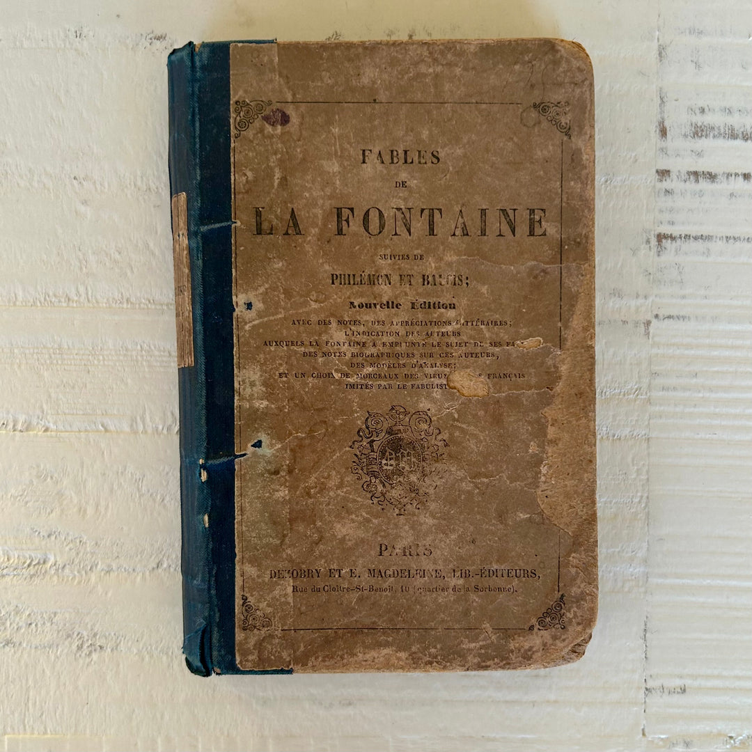 “Fables de La Fontaine, Paris 1856 — A Petite Antique French Edition”