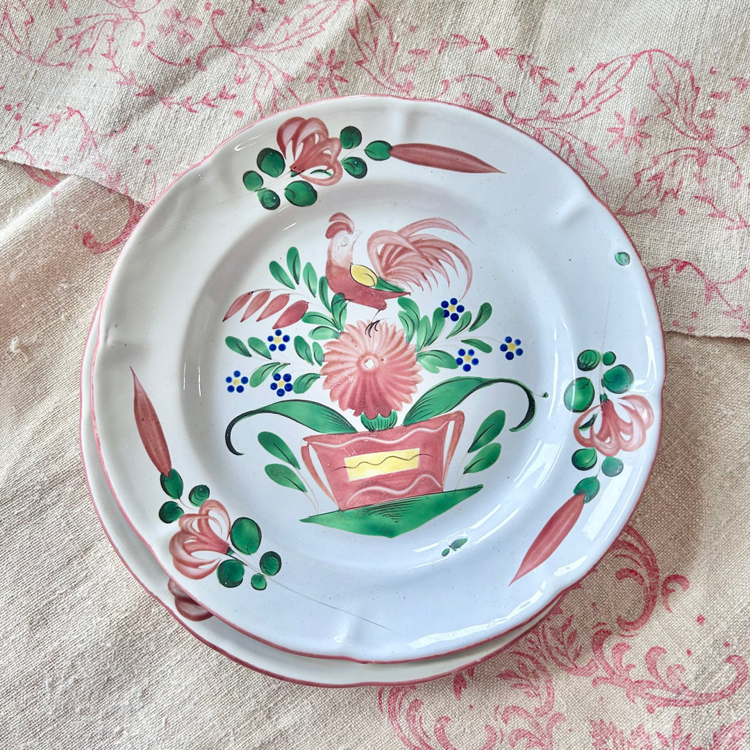 Hand-Painted French Provincial Faience Plate