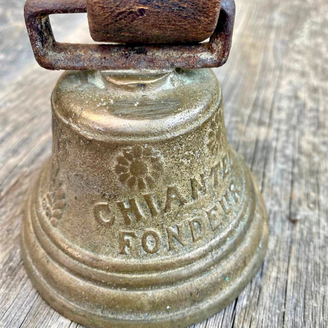 Antique Swiss cowbell, dated 1878