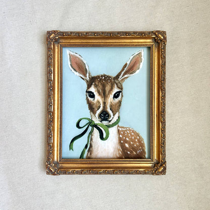 "A Fawn Named Clover" Fine Art Print (framed)