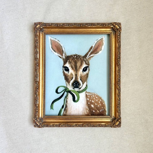 "A Fawn Named Clover" Fine Art Print (framed)
