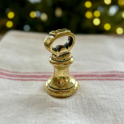 Antique Brass Bell Weight — F.J. Arnald & Son, Bristol