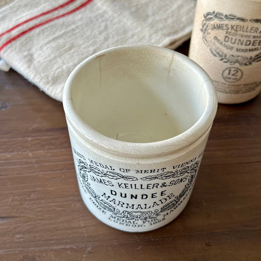 Antique James Keiller & Sons Dundee Marmalade Pot (Medal Transfer)