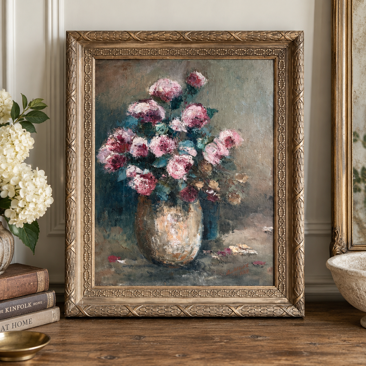 Vintage Signed Floral Still Life