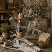 Vintage French Bottle Drying Rack (48-Peg Hérisson à Bouteilles)